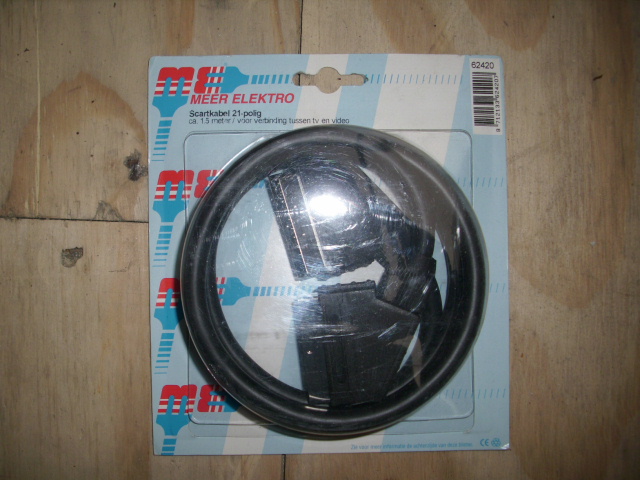 Scart kabel 21 polig 1.5 meter